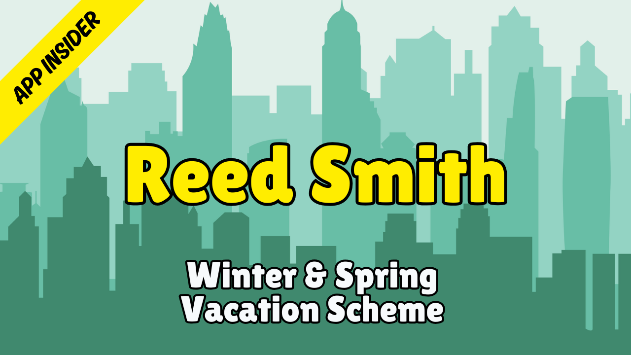 Reed Smith - Application Insider (Winter Vacation Scheme 2025)