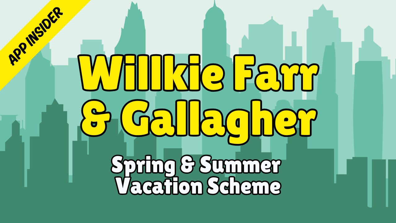 Willkie - Application Insider (Vacation Scheme 2026) (Copy)